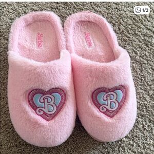 Barbie Pink and Blue Heart Slippers